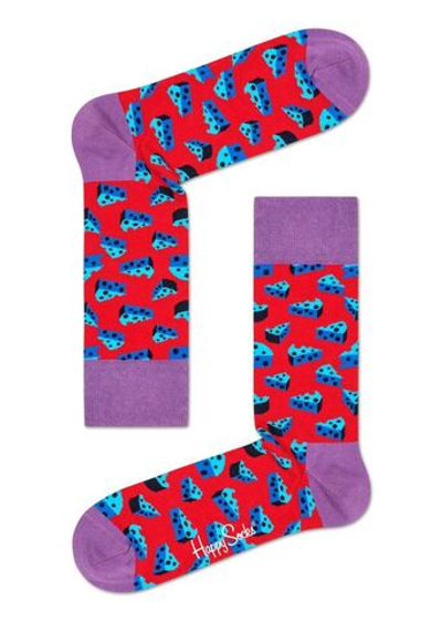 Носки унисекс Cheese Sock с кусочками сыра (Размер: 29) (Цвет: красный)