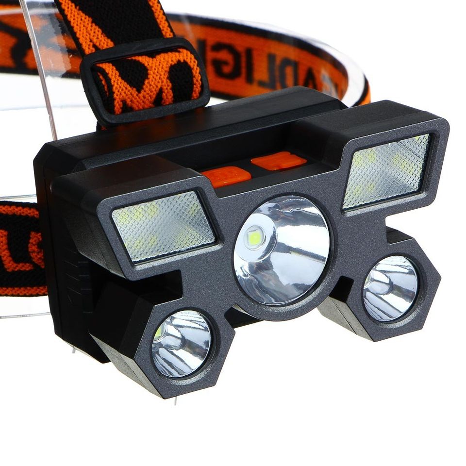 Фонарь налобный ЕРМАК 6 + 3 LED 4 режима (221-077)