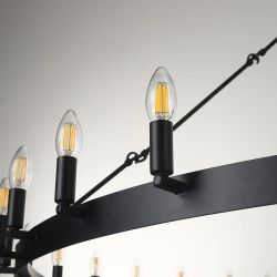 Citilux Смитсон CL470254 Люстра замковая подвесная Чёрная