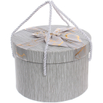 Коробка подарочная «Теплые чувства» 19*19*13 см, серый