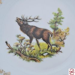 Набор глубоких тарелок Repast Охота зеленая Мария-тереза 22,5 см 6 шт