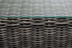 "Боно" журнальный столик из искусственного ротанга, цвет графит