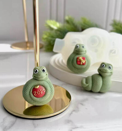 Силиконовый молд "Три змейки"