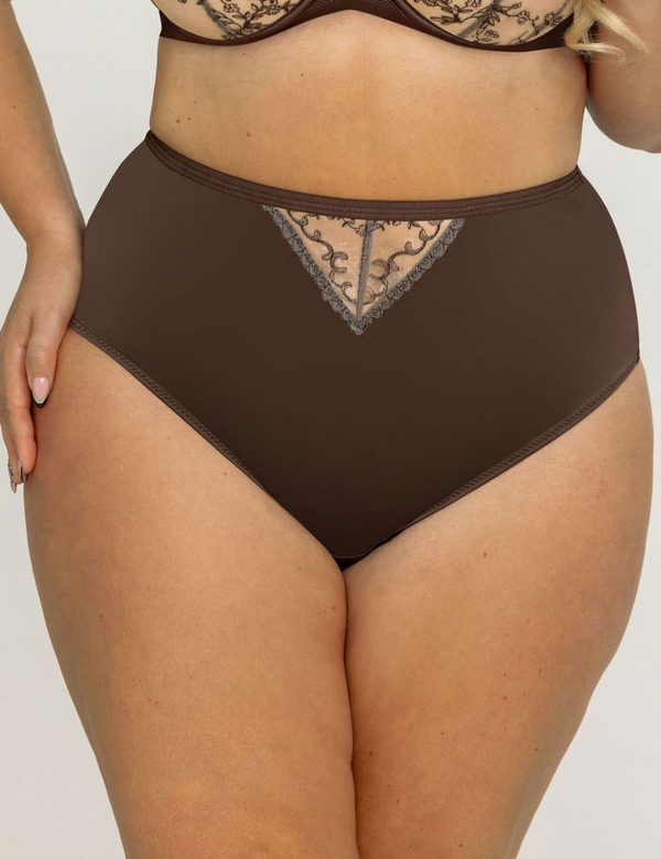 Трусы Kris Line Mocca слипы High Waist (мокка)