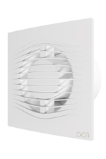 Вентилятор накладной SLIM D100 обр.клапан Matt white DICITI