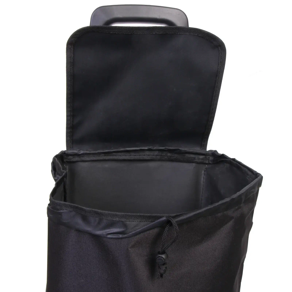 Тележка хозяйственная с сумкой (92*33*27см, колеса 16см,грузоподъемность до 30 кг.) черная DC308AG