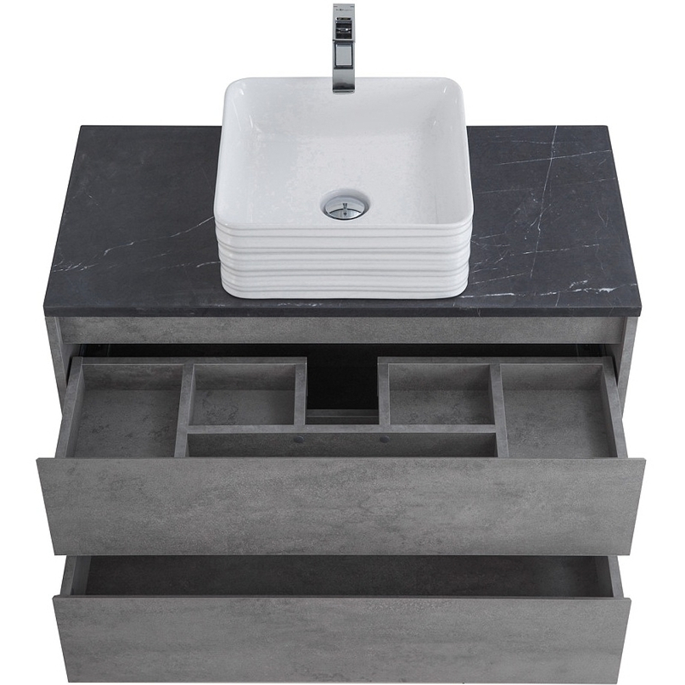 Тумба под раковину BelBagno Kraft 90 KRAFT-900-2C-SO-CG подвесная Cemento Grigio