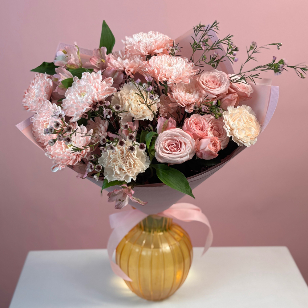 С18022 БУКЕТ "РОЗОВАЯ НЕЖНОСТЬ"