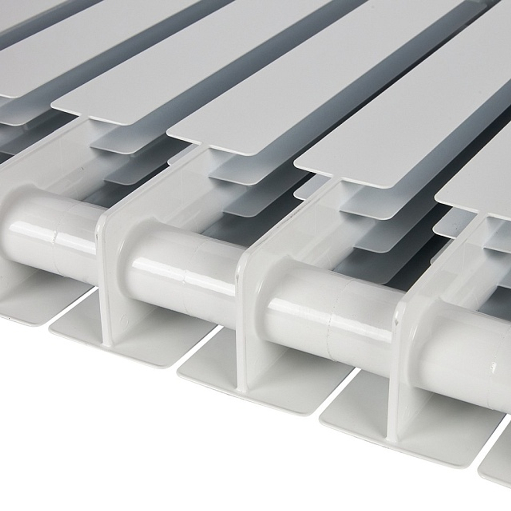 Радиатор биметаллический STOUT Alpha 500 - 8 секции (подключение боковое, цвет белый)