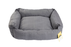 Моськи-Авоськи Лежанка СКАЗКА поплин ЛАВАНДА/СЕРЫЙ M 58х46х16