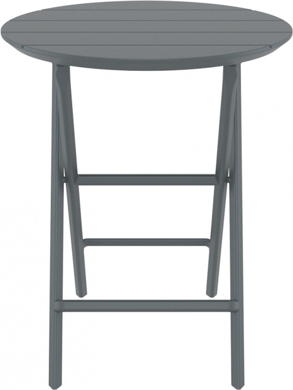 Стол пластиковый складной Siesta Contract Helen Folding Table Ø60, темно-серый