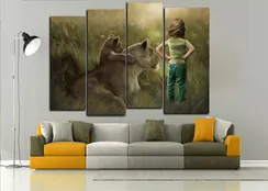 Модульная картина "Бесстрашный малыш"