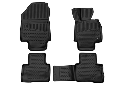 Коврики 3D в салон для TOYOTA RAV4, 2018-н.в., правый руль внед, 4шт. (полиуретан)  AFM3DA0N030210K