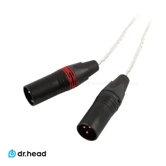 Labkable 8w Silver galaxy 5pin-Dual 3pin XLR 1m