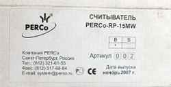 Считыватель бесконтактный PERCo-RP-15MW 12в, 0.09а универсальный