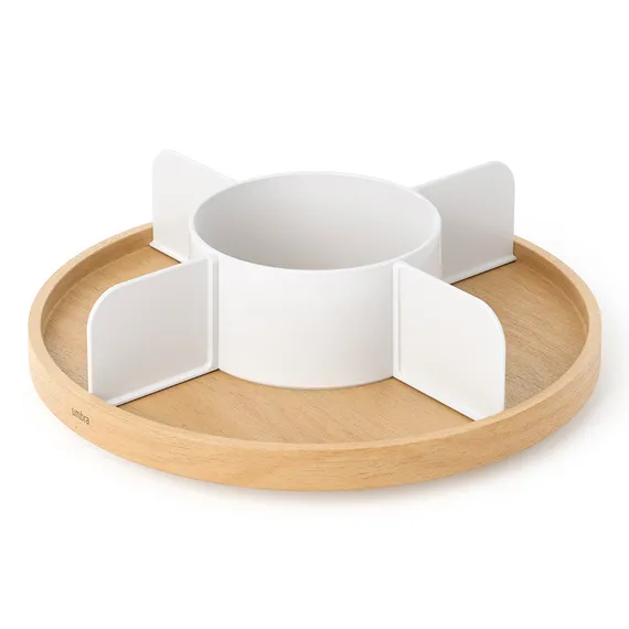 Органайзер для специй bellwood, белый/натуральное дерево