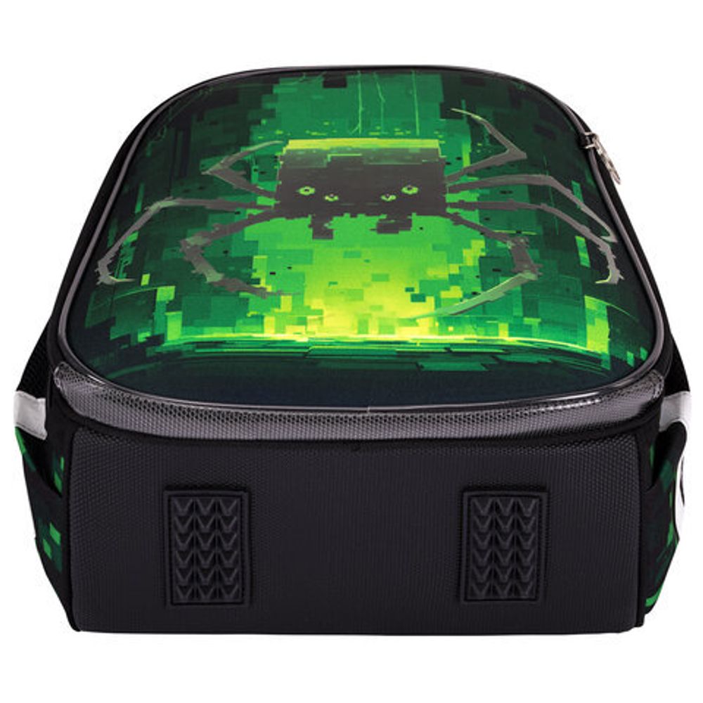 Ранец BRAUBERG PREMIUM, 2 отделения, с брелоком, "Digital spider", LED-ЛАМПОЧКИ, 38х29х16 см, 273101