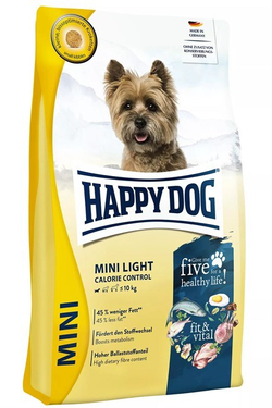 Happy Dog Fit & Vital Mini Light (птица, лосось, рыба, ягненок, мидии)