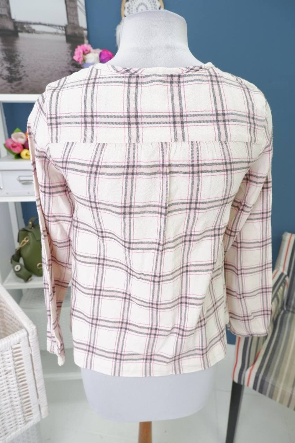 Рубашка в клетку 46 размер