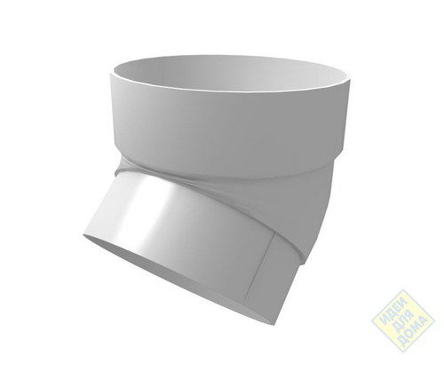 Колено трубы 45 град. ПВХ  Grand Line белое