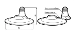 Лампа светодиодная UFO LAMP 60W 6500K E27