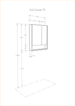 Зеркальный шкаф AQUATON Сканди 70