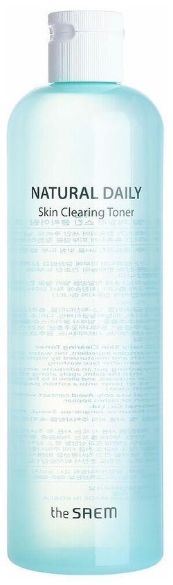 Очищающий тонер для лица , 500 мл | THE SAEM Natural Daily Skin Clearing Toner