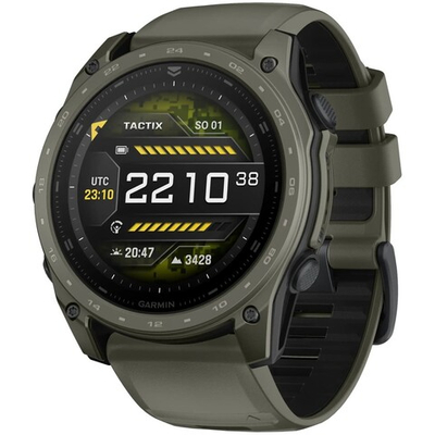 Тактические часы Garmin Tactix 8 – 51 mm, AMOLED, Cerakote Coating Includes Applied Ballistics Ultralight Solver and Olive Drab Cerakote Coating