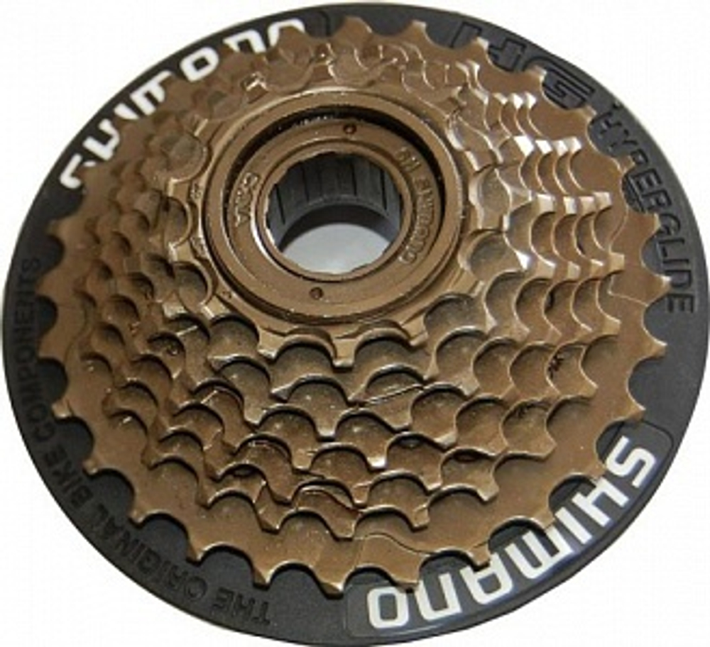 Трещотка Shimano, TZ21, 7ск, 14-28, защ чер, б/уп.