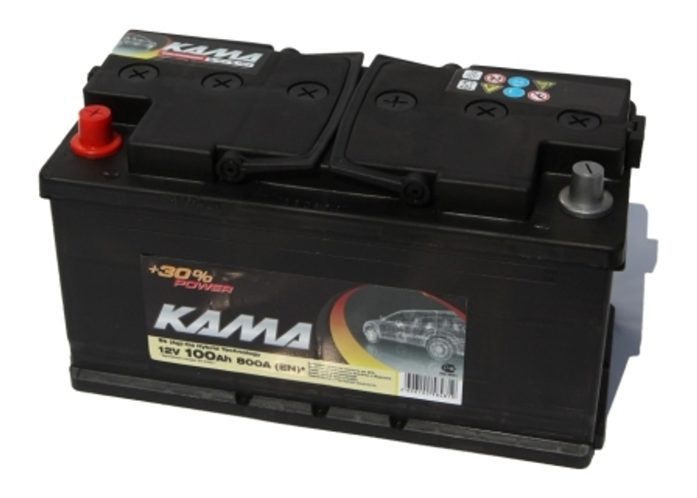 АКБ КАМА 6СТ-100АПЗ, L+, п.п. (з-д Sombor, Сербия)