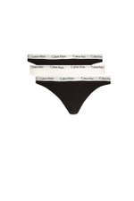 стринги 3 пары Calvin Klein Underwear - черный(000QD3587E)