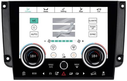 Сенсорная панель климата для Land Rover Discovery Sport 2017-2019 - Carmedia ZF-2005 с 10" экраном LCD/ЖК без отверстия под CD