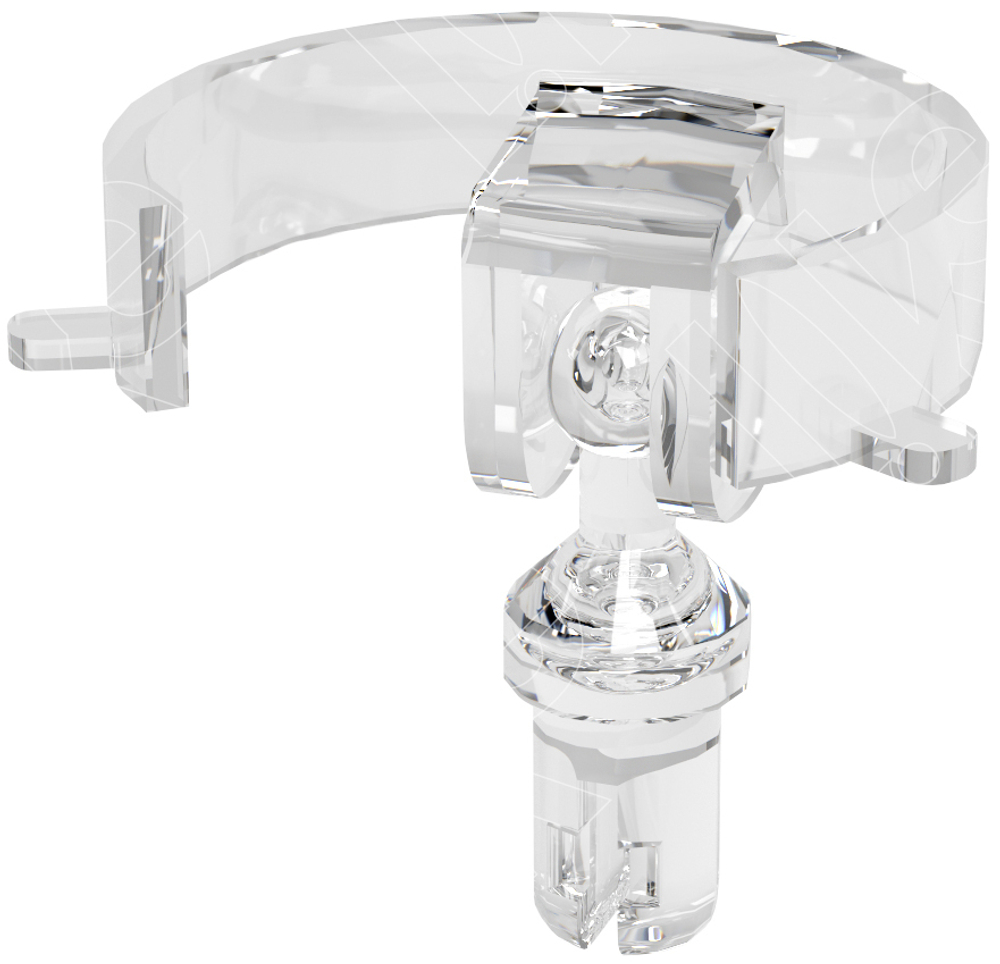 Подставка для кольца/объемная прозрачная/D-21 мм.