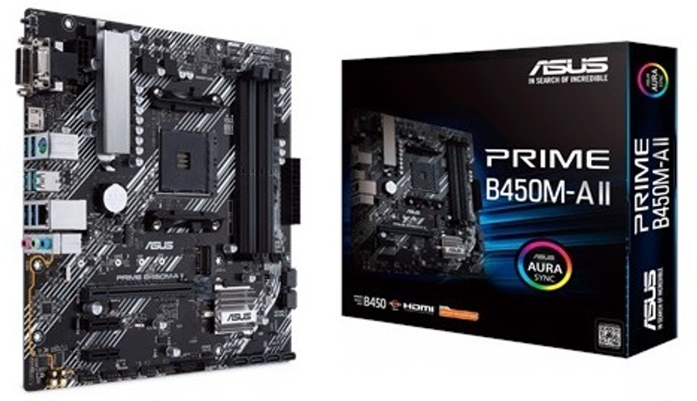 Материнская плата mATX ASUS PRIME B450M-A II