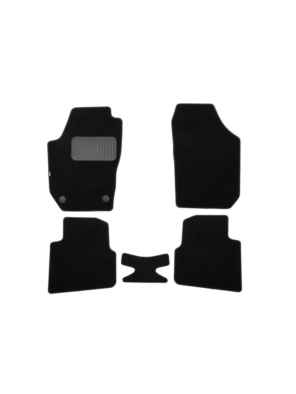 Коврики в салон для SKODA Roomster 2006-2010, 2010-2015, универсал, 5 шт. (текстиль) KLEVER03450722110KH