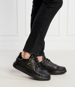 Кожаные кроссовки Karl Lagerfeld - черный(KL52539)