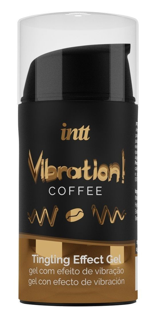 Интим-гель INTT Vibration! Coffee, 15 мл – эффект вибрации
