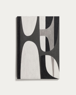 Абстрактная черно-белая картина Onure, 60 x 90 см