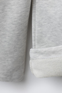 ZARA БРЮКИ WIDE LEG ИЗ МЯГКОЙ ТКАНИ СО ЗВЕЗДАМИ, СЕРЫЙ МЕЛАНЖ