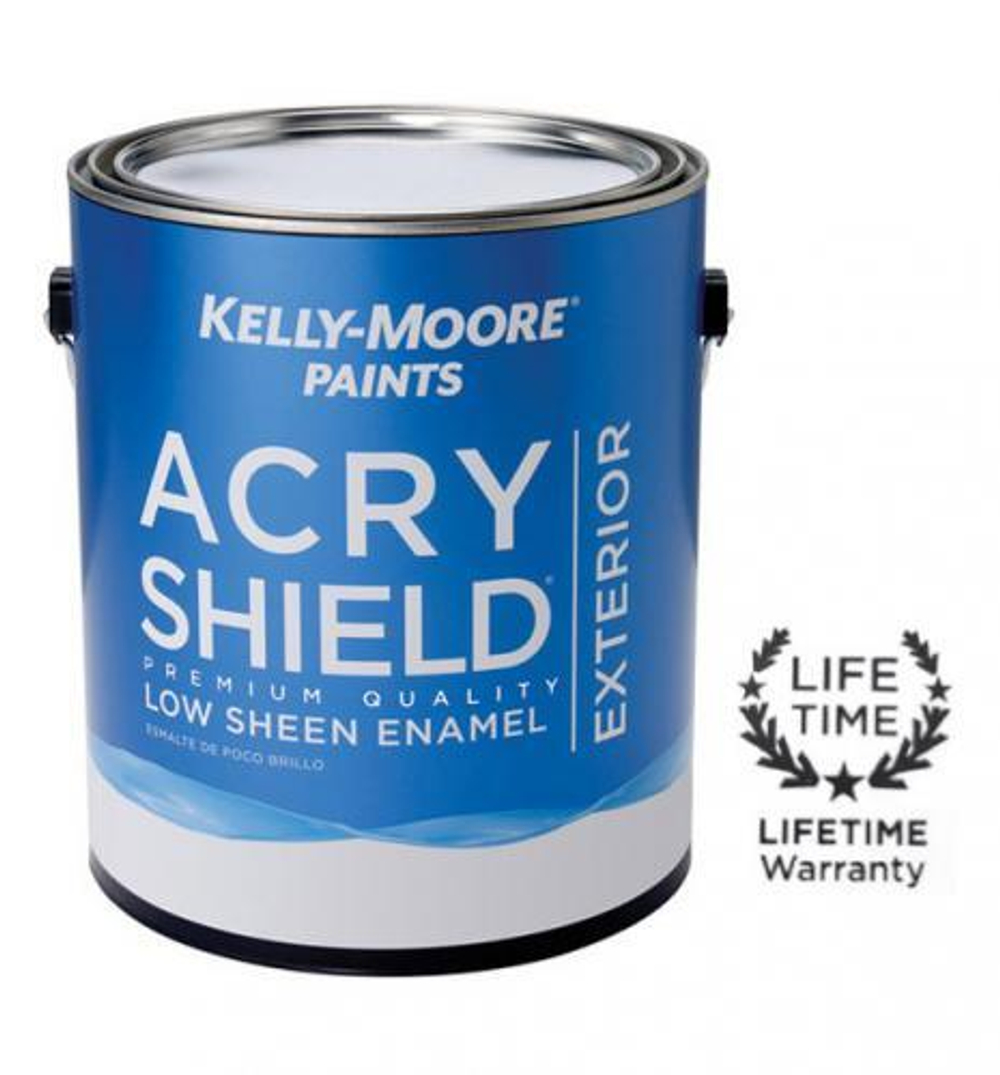 KELLY-MOORE AcryShield Exterior Paint — фасадная акриловая краска класса Premium для профессионального и бытового применения.