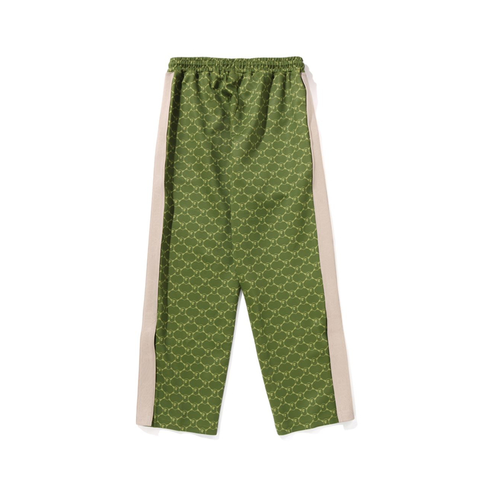 A Bathing Ape College Monogram Relaxed Fit Брюки зеленый