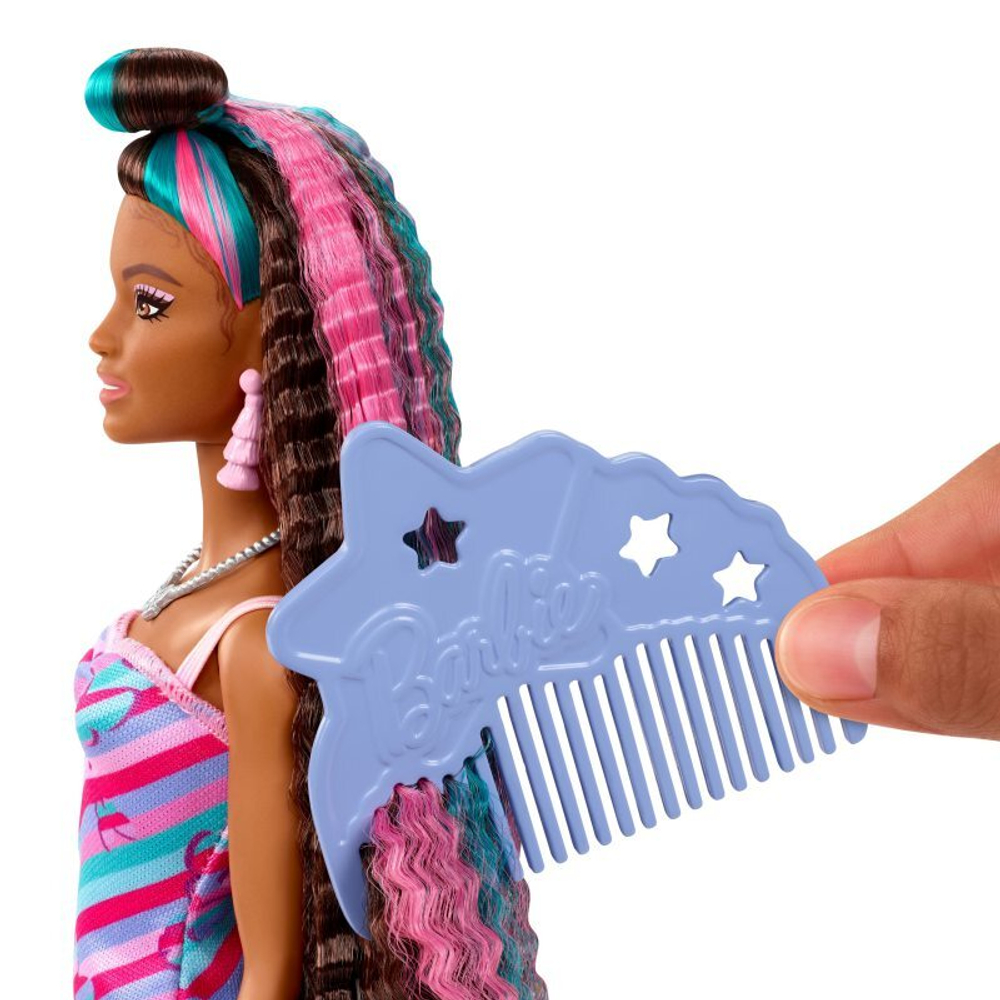 Barbie Totally Hair - Кукла с длинными волосами + модные аксессуары HCM91