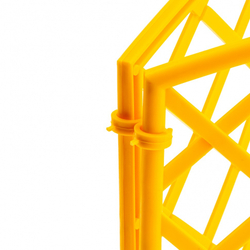 Забор декоративный "Сетка", 24 х 320 см, желтый, Россия, Palisad