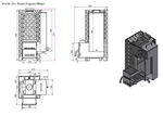 Печь для бани "Кратер 20" бак