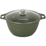 Кастрюля 3л «Trendy style» (malachite) со стеклянной крышкой к31tsml