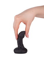 Чёрный плаг-массажёр для простаты - 7,2 см. (Цвет: черный)