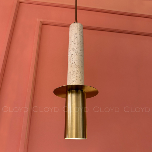 Подвесной светильник Cloyd CLARNET-C P1 / выс. 33 см - травертин (арт.11542)