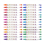 Набор скетчмаркеров DUO арома Yalong, 48 цв, основные,пулевид./клиновид 1-4 мм, сечение корпуса треугольник, пласт. пенал с ручкой