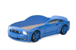 Кровать-машина "Мустанг" 3D (синяя)