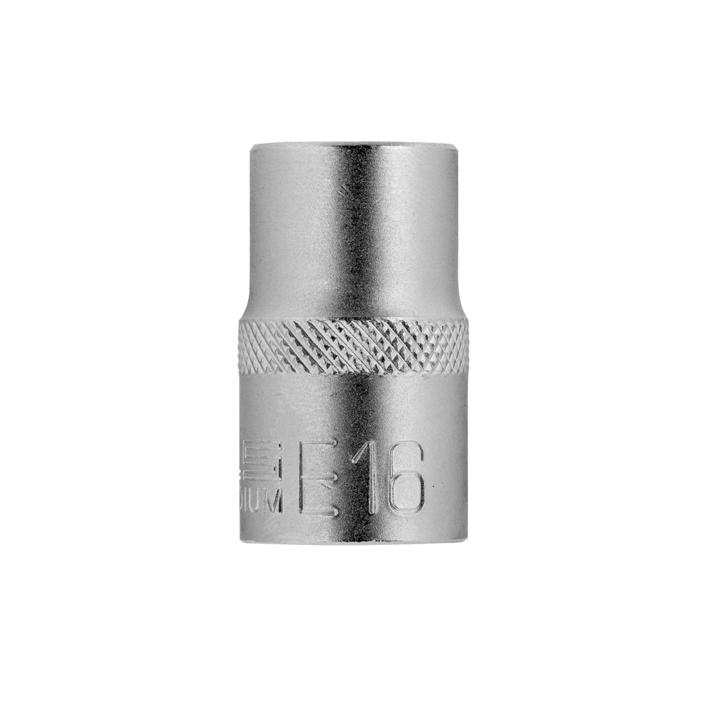 Головка торцевая 1/2, Е16, CrV Stels